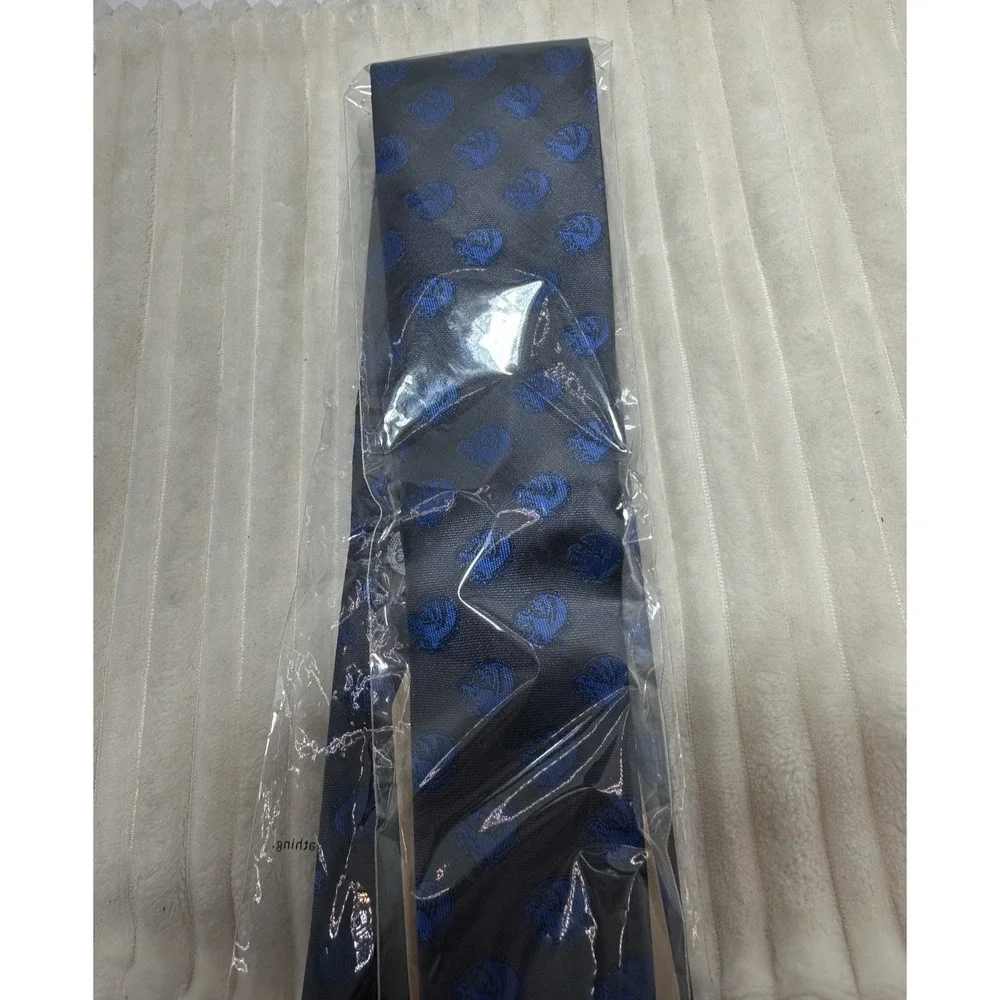 Boise State Bronco Grey Tie 100% Silk-Donegal Bay-College Business NWT